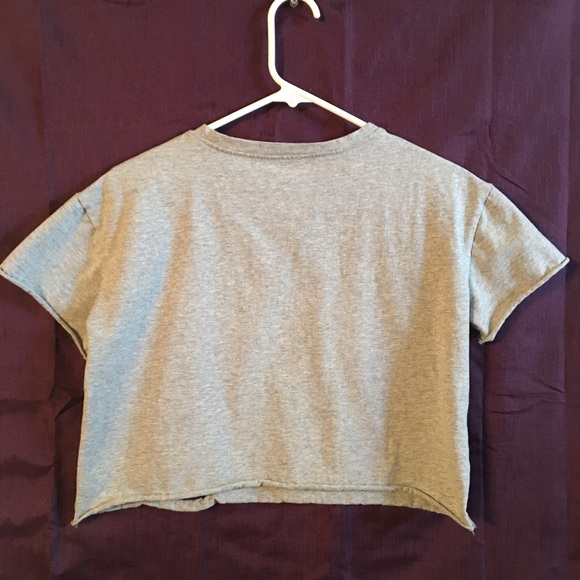 Women’s Grey Crop Top - Picture 2 of 2